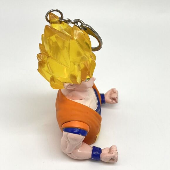 VTG Dragon Ball Z Super Saiyan Goku 1999 Clip-On Light-Up Keychain Anime - WORKS - Picture 4 of 12